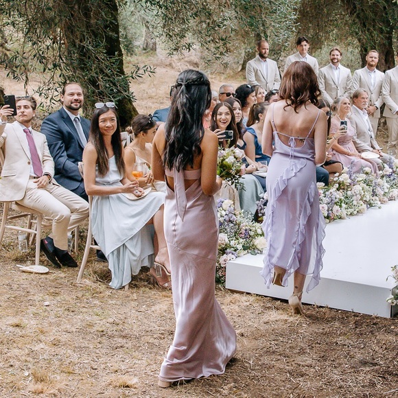 Revelry Athena Satin Dress (Petite Maxi, Size 0) - Picture 4 of 11